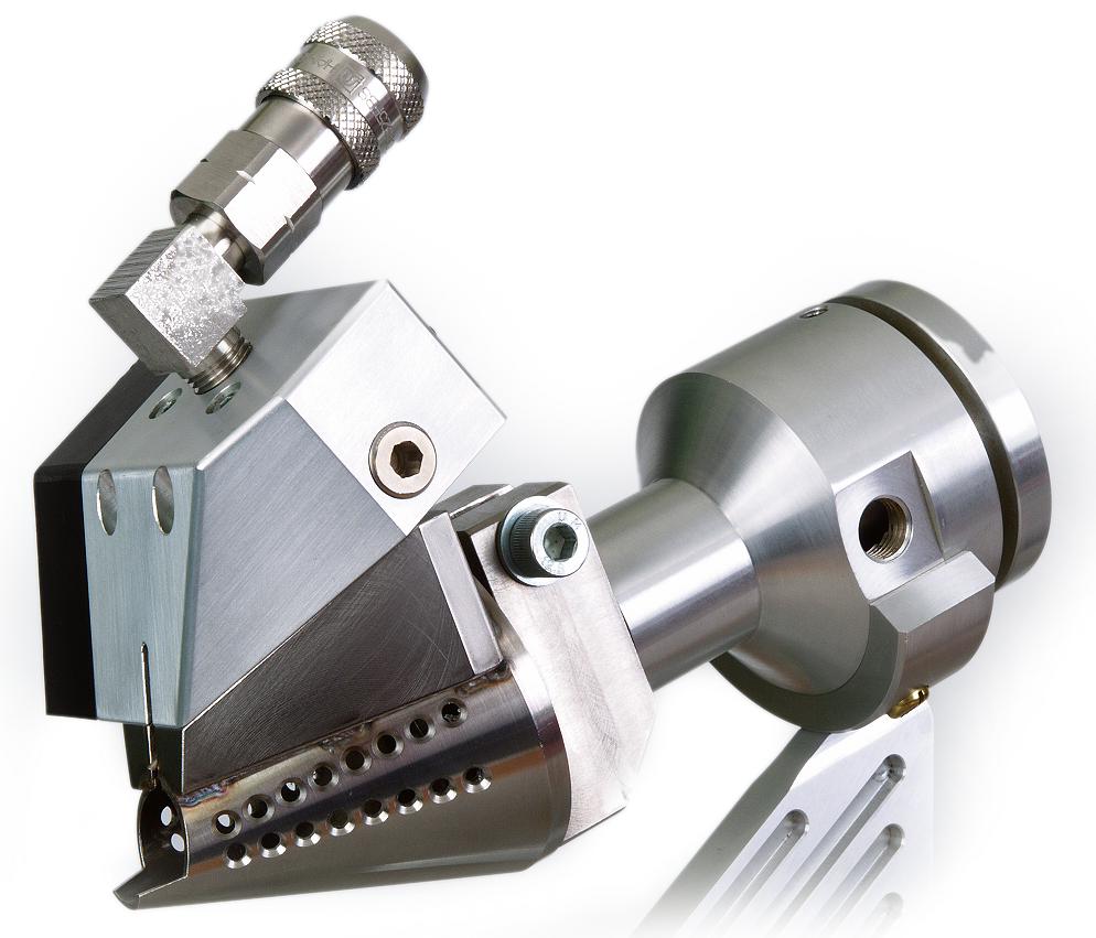 Filter applicator for flavour application into tow.